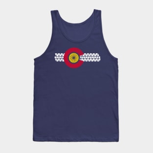 Bike Colorado State Flag Mountain Biking Art Tank Top